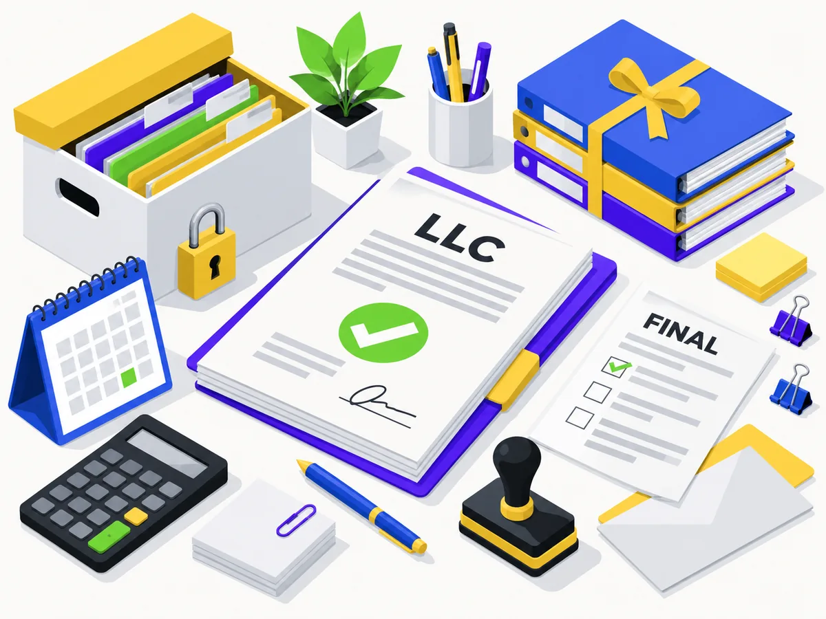 Ilustración del servicio: Disolución de LLC